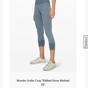 Lululemon Wunder Under Crop 23” size 4 Luxtreme
